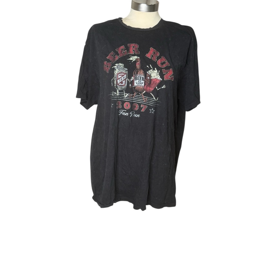 Black Graphic Oversized T-Shirt